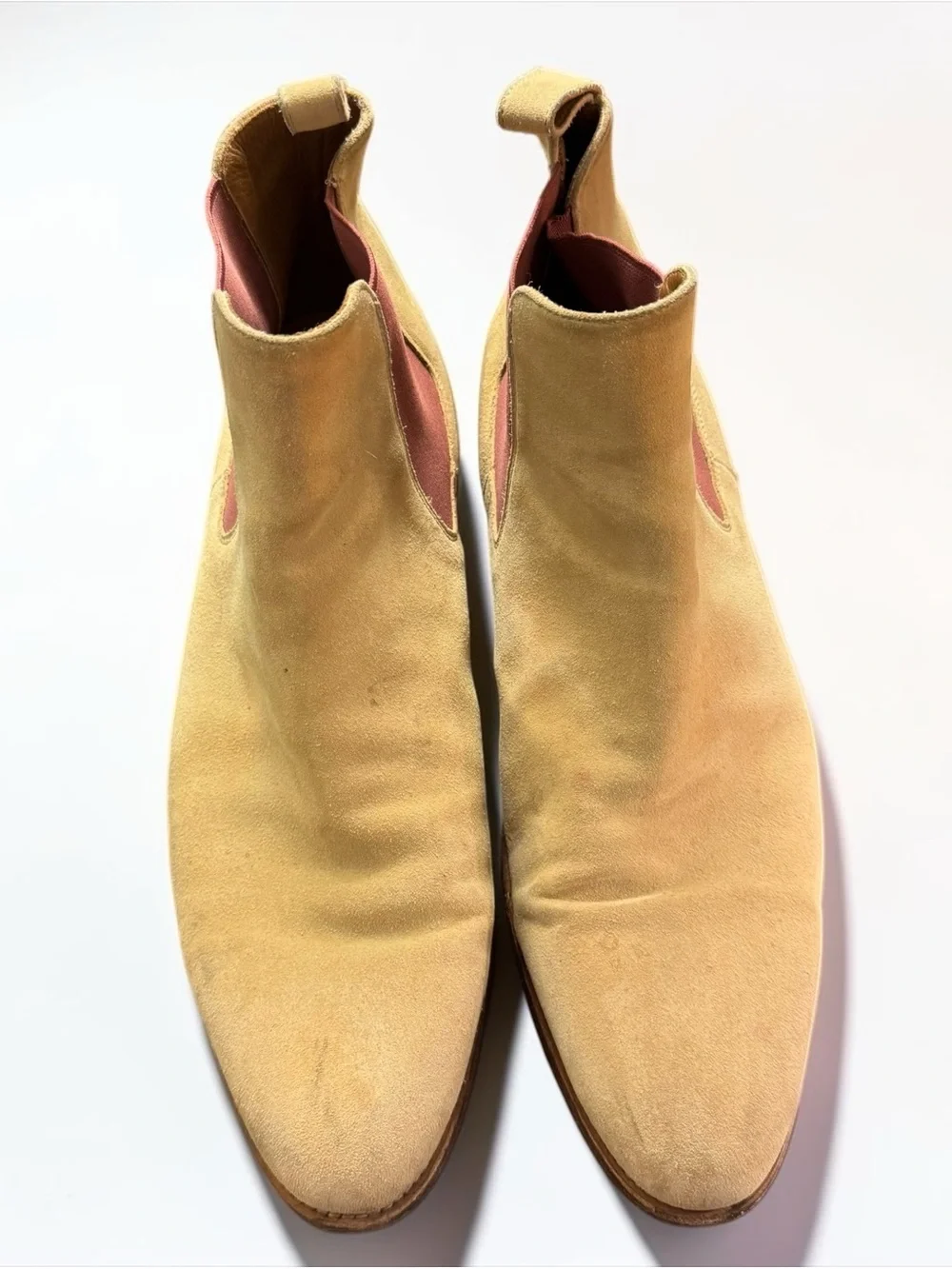 Taft Jude Chelsea Boots Suede Camel Handmade Tan EU 40 Spain